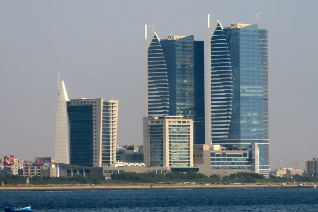 Dolmen Towers and the Karachi skyline