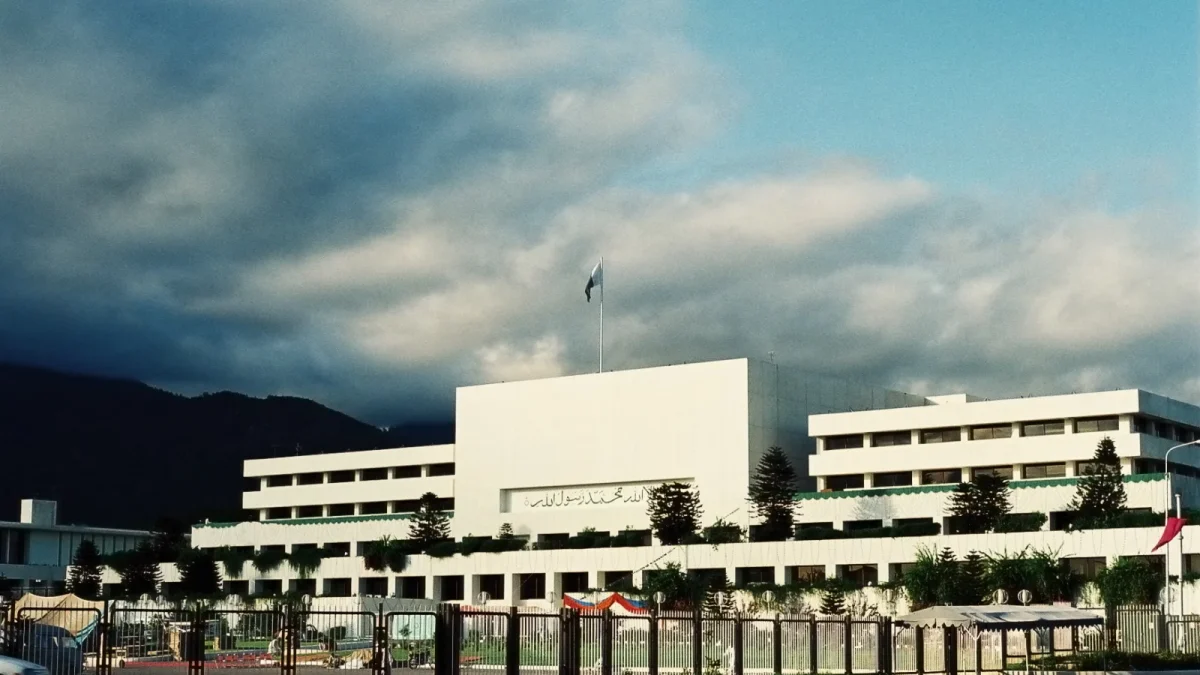 Parliament House in Islamabad, seat of the National Assembly and Senate of Pakistan